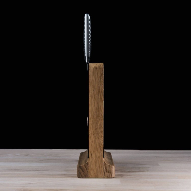 BISBELL Drewniany Blok Magnetyczny Dąb Dębowy Na Noże Soft Touch