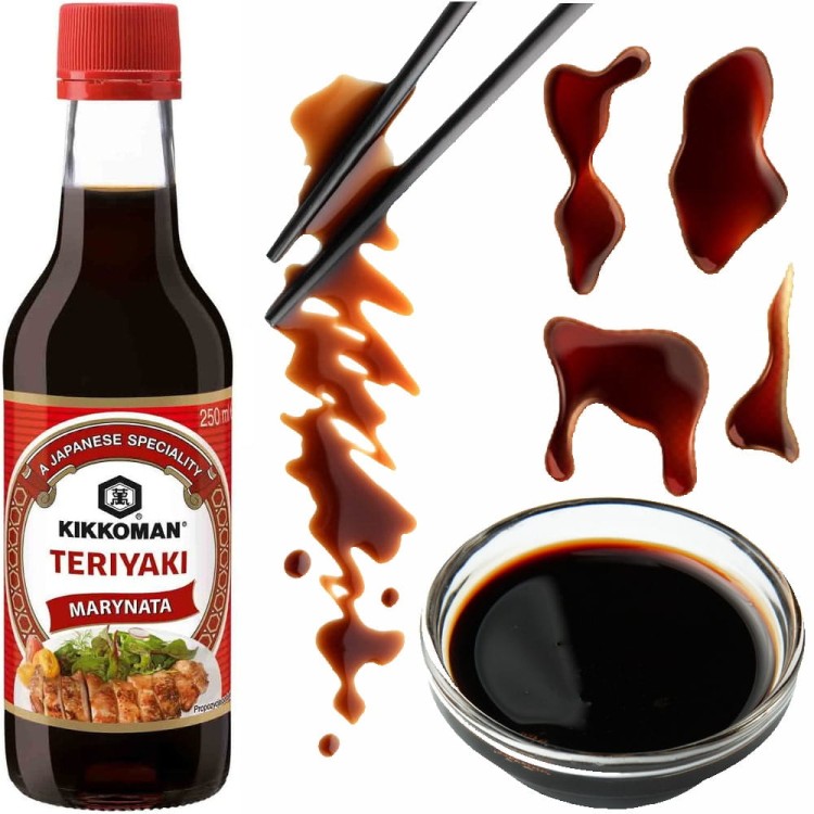 Japoński Sos Sojowy Marynata Do Mięsa Teriyaki Na Grilla 250ml KIKKOMAN