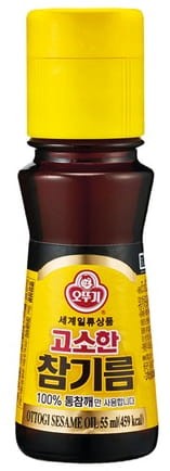 Koreański Olej Sezamowy z Prażonych Ziaren 55ml Pure Sesame Oil OTTOGI