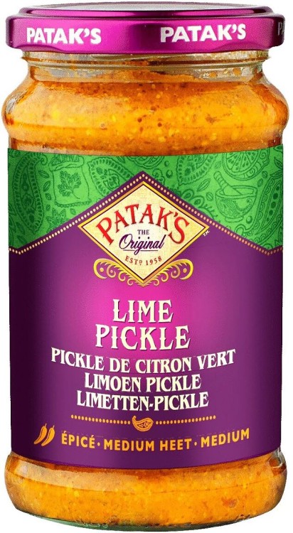 Indyjskie Marynowane Średnio Ostre Limonki Medium Hot Lime 283g PATAKS