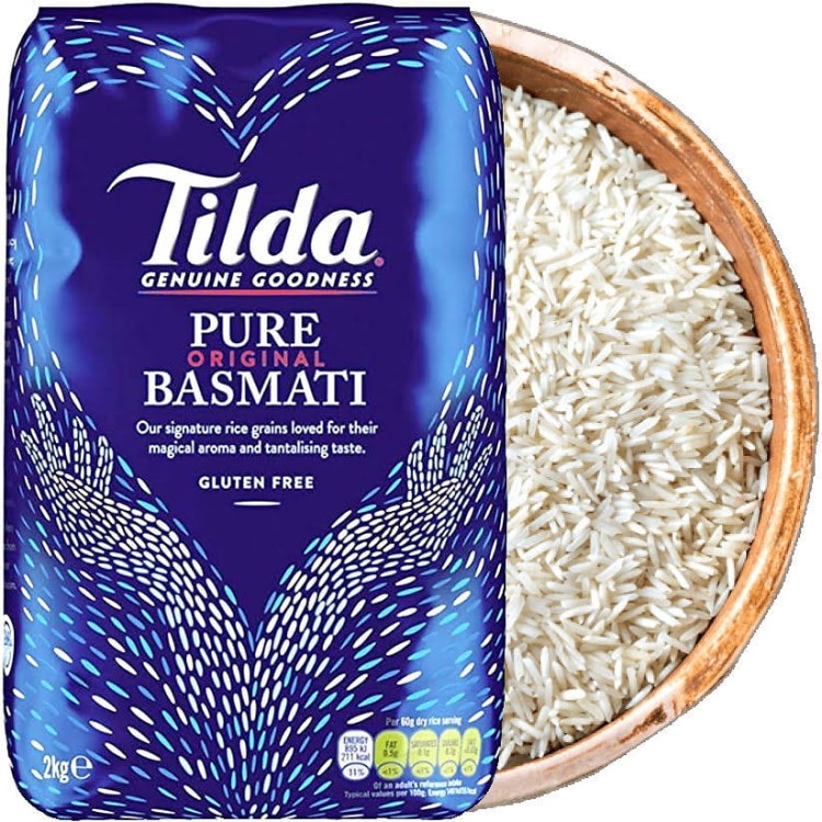 Indyjski Ryż BASMATI Czysty Bezglutenowy Naturalny Rice 2kg 2000g TILDA