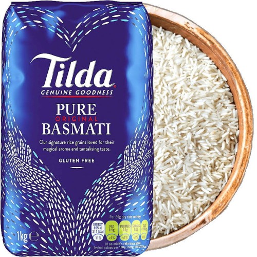 Indyjski Ryż Basmati Czysty i Zdrowy Naturalny Długie Ziarno 1kg 1000g TILDA