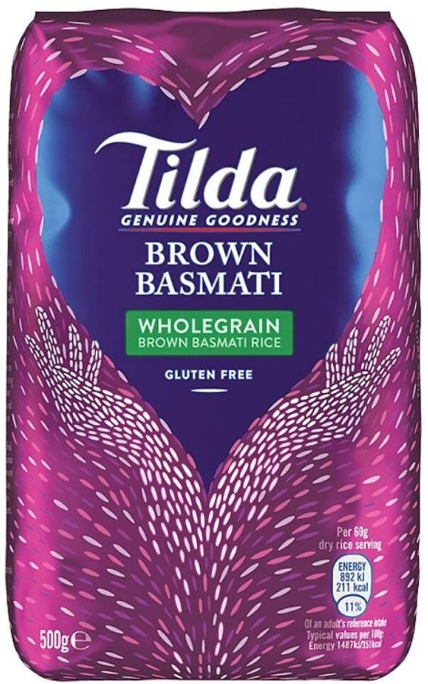 Indyjski Ryż Brązowy BASMATI Pełnoziarnisty Bezglutenowy Natural 500g TILDA