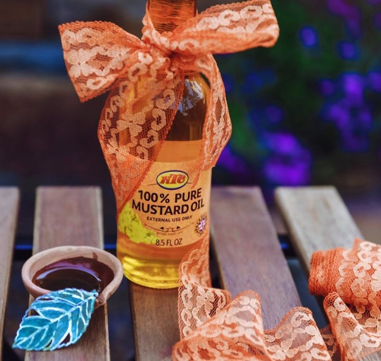 Olej Olejek Musztardowy Na Porost Włosów Skóra Mustard Oil Hair 250ml KTC