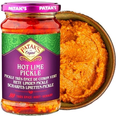 Indyjskie Marynowane Bardzo Ostre Limonki Hot HOT LIME PICKLE 283g PATAKS