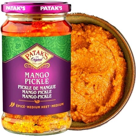 Indyjskie Marynowane Średnio Ostre Mango Medium Hot MANGO HOT 283g PATAKS