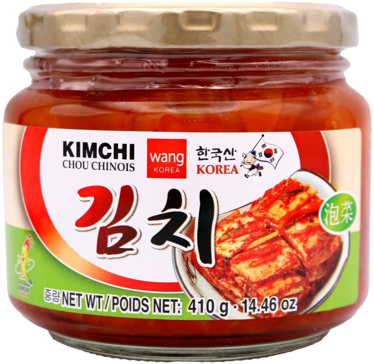 Koreańska Kapusta Kiszona Warzywa KimChi Świeże Ostre Hot Słoik 410g WANG