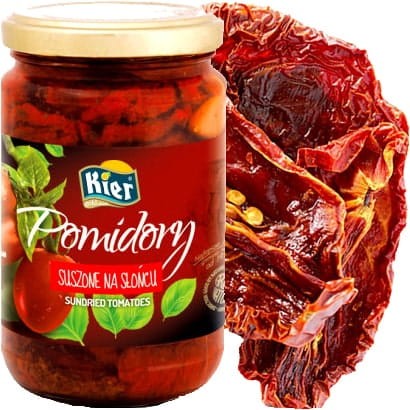 Tureckie Pomidory Suszone Na Słońcu w Oleju Roślinnym Do Sałatki 280g KIER