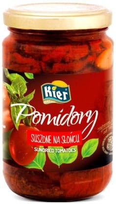 Tureckie Pomidory Suszone Na Słońcu w Oleju Roślinnym Do Sałatki 280g KIER