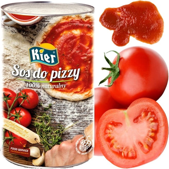 Sos Pomidorowy z Pomidorów Do Pizzy 100% Naturalny Smak i Aromat 4150g KIER