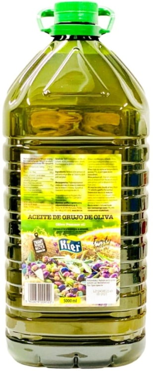 Oliwa z Tłoczonych Oliwek Pomace Orujo Olive Oil Virgin 5L 5000ml KIER