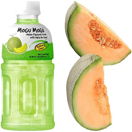 Tajski Napój o Smaku Melonowym z Nata De Coco Melon 320ml MOGU MOGU