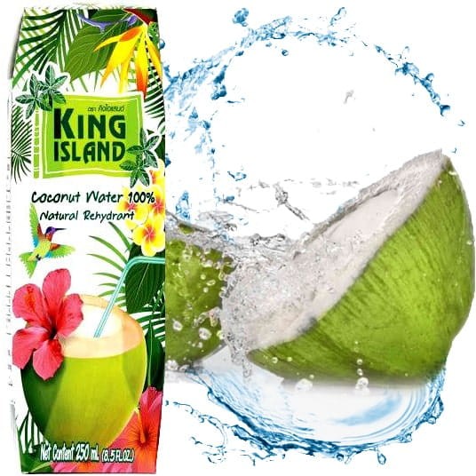 Zdrowa Woda Kokosowa z Kokosa 100% Naturalne Nawodnienie 1000ml 1 Litr KING ISLAND