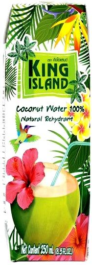 Zdrowa Woda Kokosowa z Kokosa 100% Naturalne Nawodnienie 1000ml 1 Litr KING ISLAND