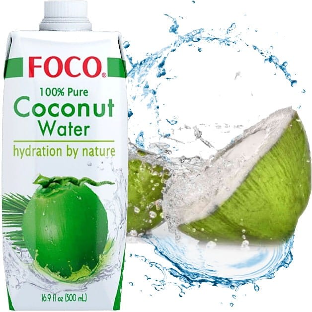 Zdrowa Woda Kokosowa z Kokosa 100% Naturalne Nawodnienie 500ml 0,5L FOCO