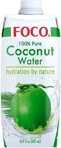 Zdrowa Woda Kokosowa z Kokosa 100% Naturalne Nawodnienie 500ml 0,5L FOCO
