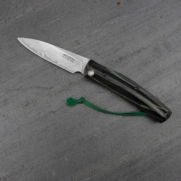 Mcusta Friction Folder Czarno-Zielony VG-10 Japoński Nóż Składany 7,5cm