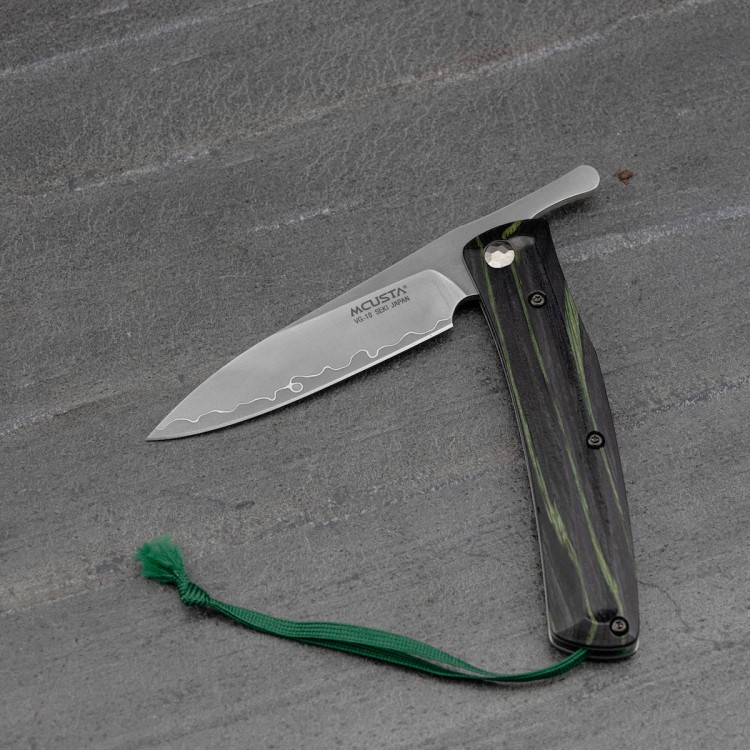 Mcusta Friction Folder Czarno-Zielony VG-10 Japoński Nóż Składany 7,5cm