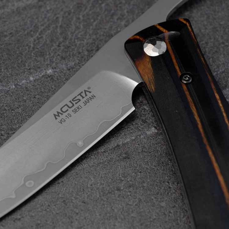 Mcusta Friction Folder Czarno-Żółty VG-10 Japoński Nóż Składany 7,5cm