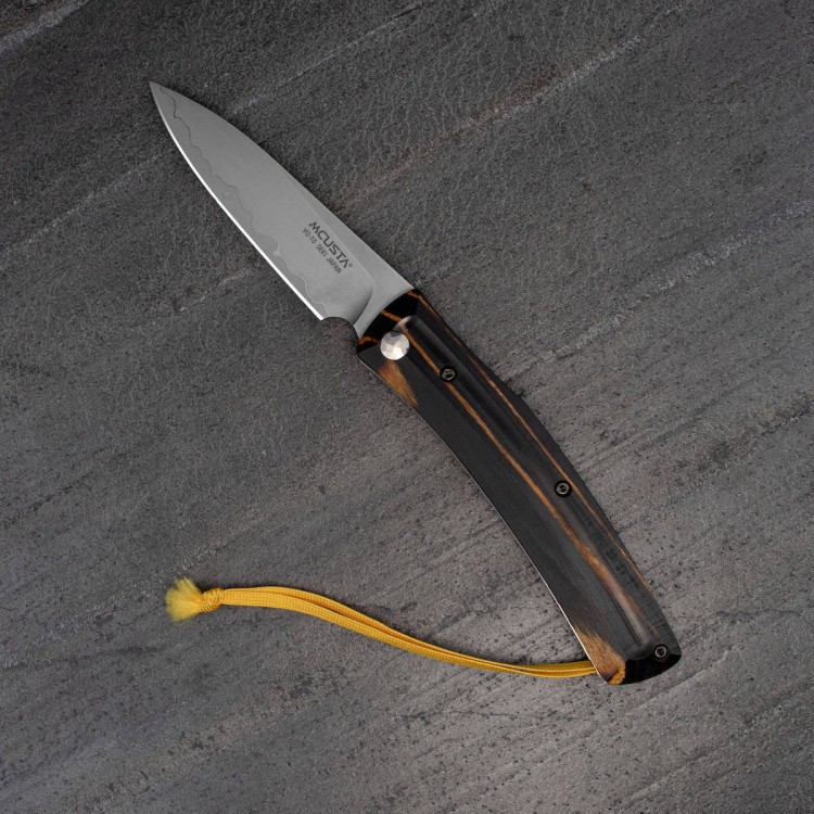 Mcusta Friction Folder Czarno-Żółty VG-10 Japoński Nóż Składany 7,5cm