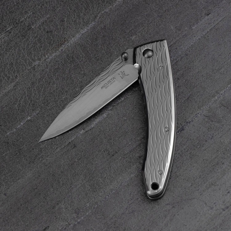 Mcusta Nami VG-10 Damascus Japoński Nóż Składany 8,5cm