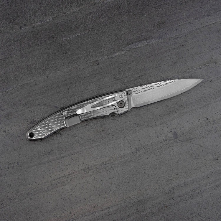 Mcusta Nami VG-10 Damascus Japoński Nóż Składany 8,5cm