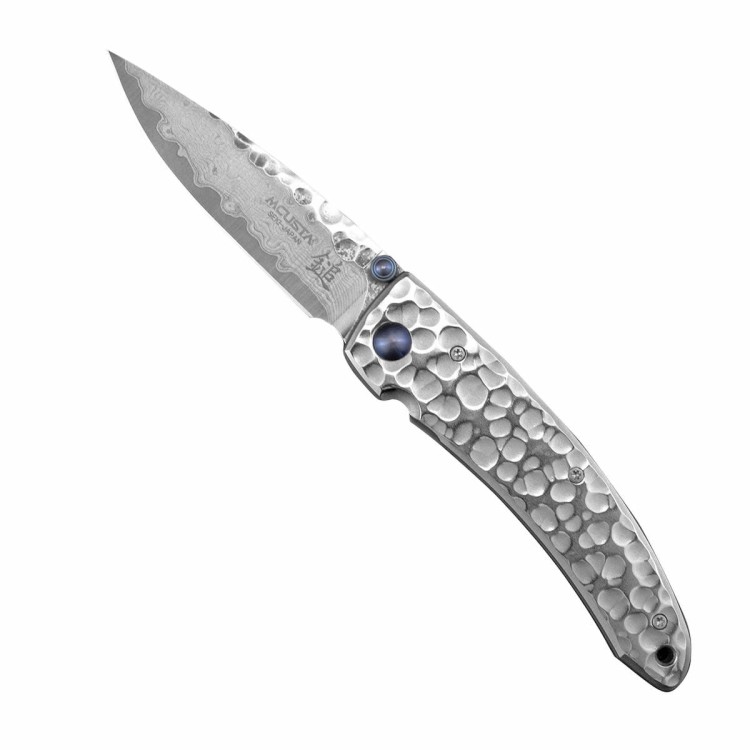 Mcusta Shinra Small Tsuchi Damascus VG-10 Japoński Nóż Składany 6,5cm