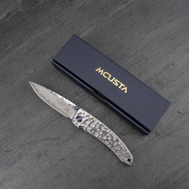 Mcusta Shinra Small Tsuchi Damascus VG-10 Japoński Nóż Składany 6,5cm