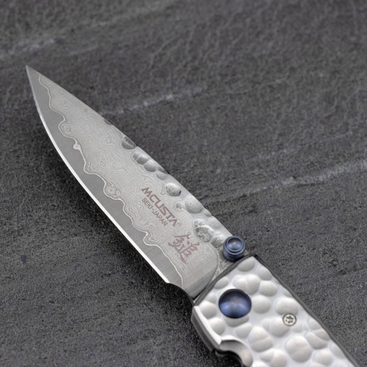 Mcusta Shinra Small Tsuchi Damascus VG-10 Japoński Nóż Składany 6,5cm