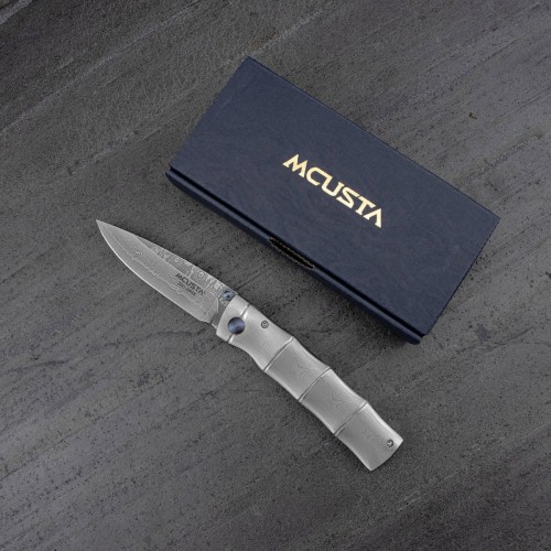 Mcusta Shinra Take Damascus VG-10 Japoński Nóż Składany 6,5cm