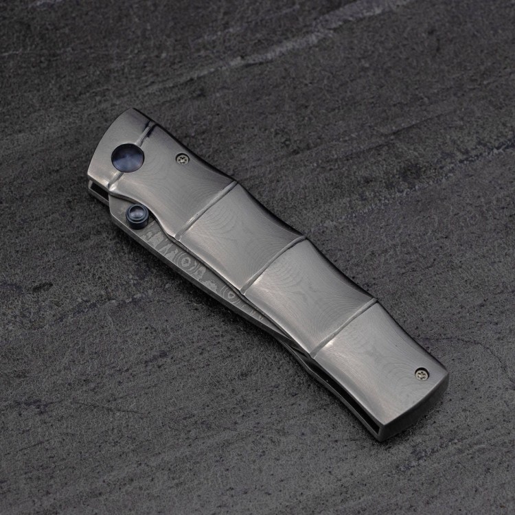 Mcusta Shinra Take Damascus VG-10 Japoński Nóż Składany 6,5cm