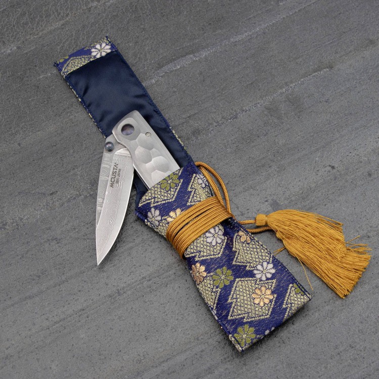 Mcusta Zanmai Shinra Tsuchi Damascus VG10 Japoński Ostry Nóż Składany 6,5cm