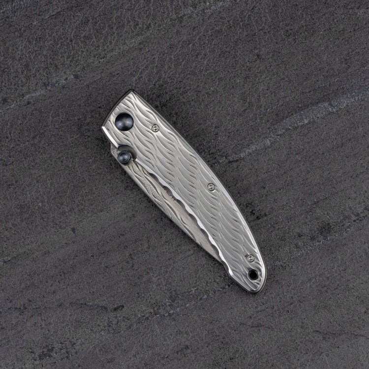 Mcusta Nami Small Damascus VG-10 Japoński Nóż Składany 7cm