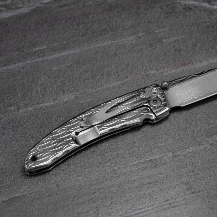 Mcusta Nami Small Damascus VG-10 Japoński Nóż Składany 7cm