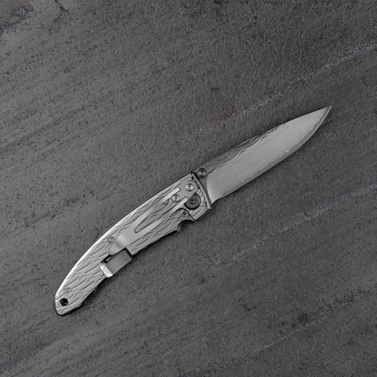 Mcusta Nami Small Damascus VG-10 Japoński Nóż Składany 7cm