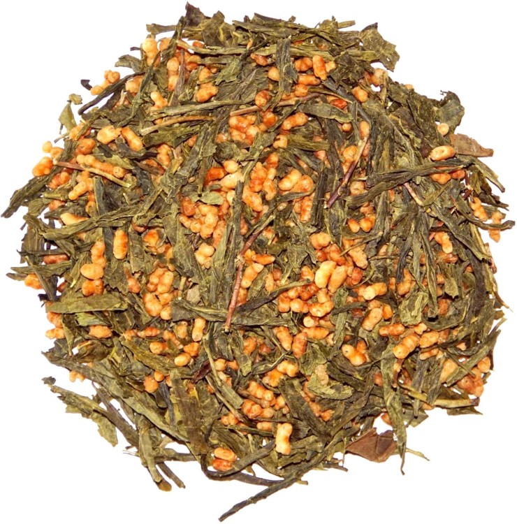 Herbata Zielona Liściasta Genmaicha Japan Style Mieszanka z Brązowym Ryżem 50g SKWORCU