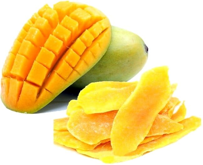 Suszone Mango Owoce Plasterki Paski Krojone Naturalna Zdrowa Przekąska 100g SKWORCU