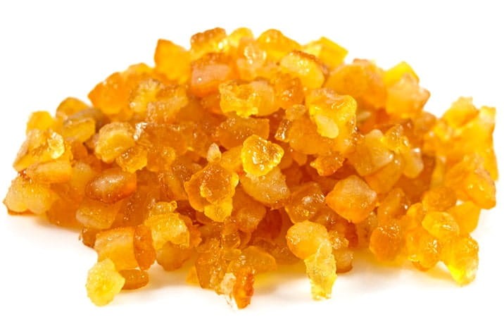 Kandyzowana Skórka Słodka Kostka Pomarańczy Pomarańczowa Pomarańcza 100g SKWORCU