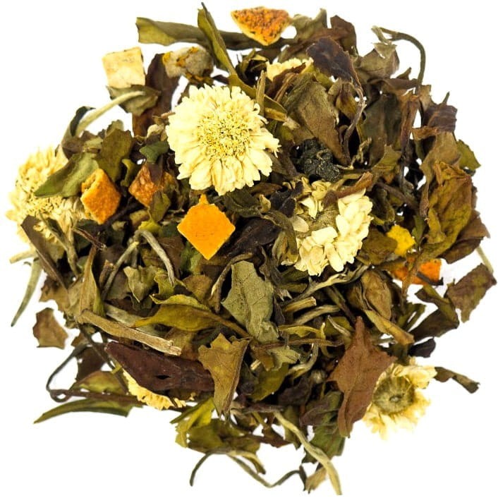 Herbata Biała Zielona Liściasta Płatek Śniegu Shou Mei Bancha 30g SKWORCU