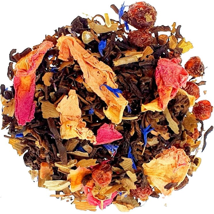 Herbata Orzeźwiająca Ziołowa Liściasta Energia Guarana Róża Energy Tea 50g SKWORCU