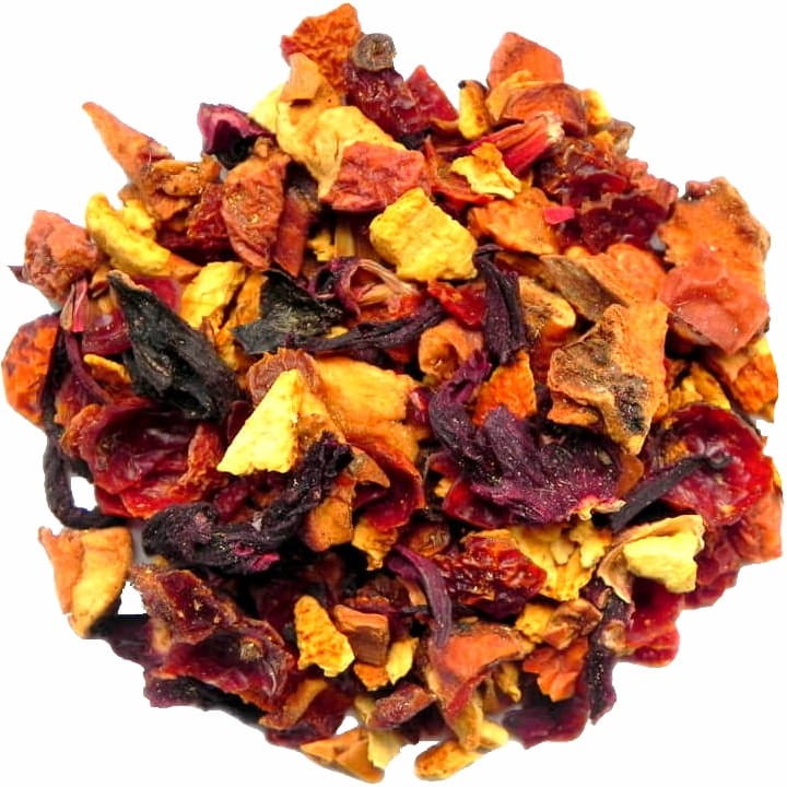 Herbata Owocowa Liściasta Cynamonowo Jabłkowa Hibiscus Dzika Róża 50g SKWORCU