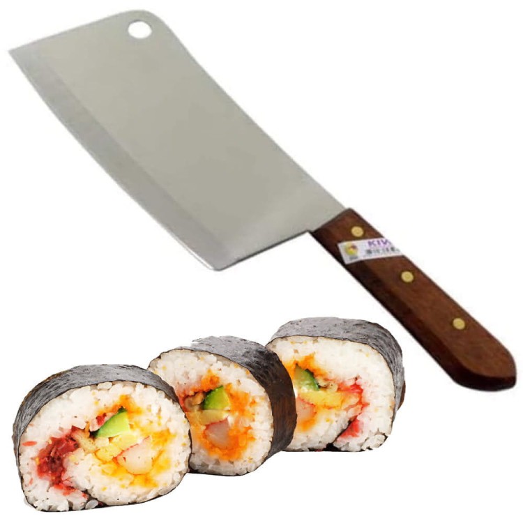 Tajski Bardzo Ostry Nóż Ciężki Solidny Tasak Szefa Kuchni 32cm KIWI