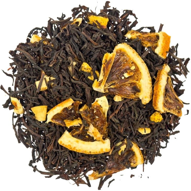 Herbata Czarna Liściasta Słodka Pomarańcza Owocowy Aromatyczny Smak 50g SKWORCU