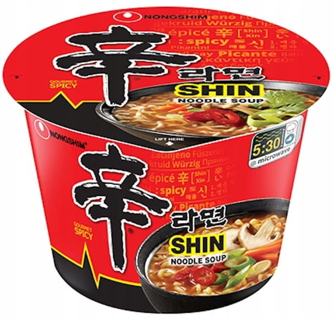 Koreańska Zupka Błyskawiczna Instant Shin Ramyun Kubek Cup 114g NONGSHIM