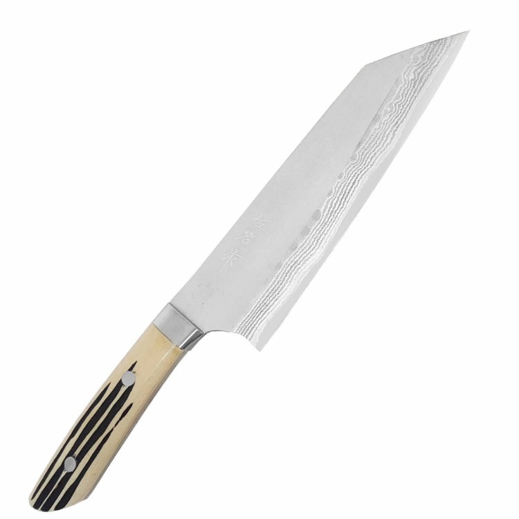 Takeshi Saji SRS-13 Jeleni Róg Ręcznie Kuty Nóż Santoku 18cm