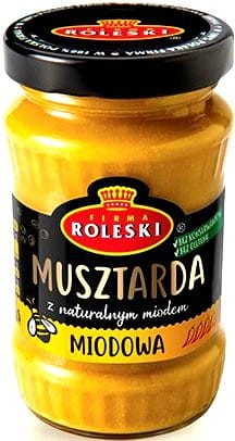 Polska Musztarda Miodowa BARDZO ŁAGODNA Dla Vegan w Słoiczku 175g ROLESKI