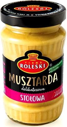 Musztarda Stołowa ŁAGODNA Delikatna Bez Glutenu w Słoiczku 175g ROLESKI