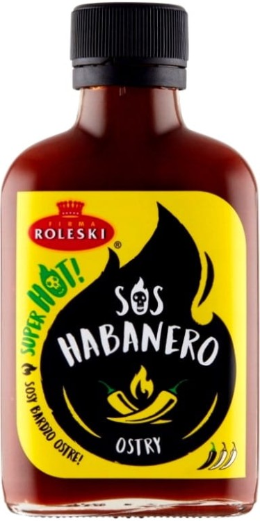 Ostry Sos Habanero Chili SUPER HOT Bez Konserwantów Mały 120g ROLESKI