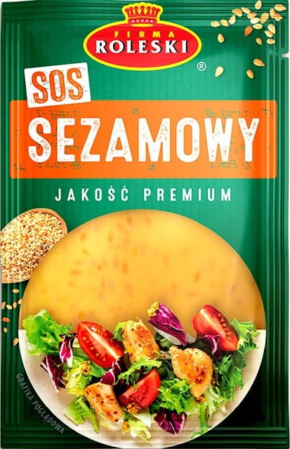 Sos Sezamowy Do Sałatek i Kanapek Bez Konserwantów Saszetka 50g ROLESKI