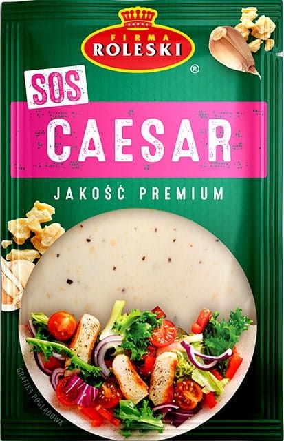 Sos Caesar z Przyprawami Dressing Do Sałatek Sałatki Saszetka 50g ROLESKI